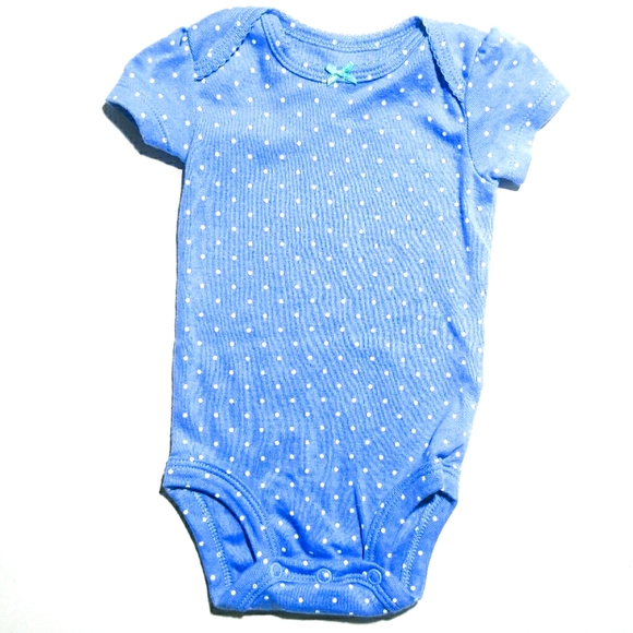 NWOT Polka Dot Blue Onesie - Picture 1 of 2